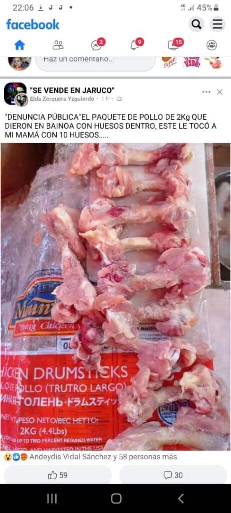 Venden hueso de pollo en lugar de muslos en Jaruco 3 Venden hueso de pollo en lugar de muslos en Jaruco
