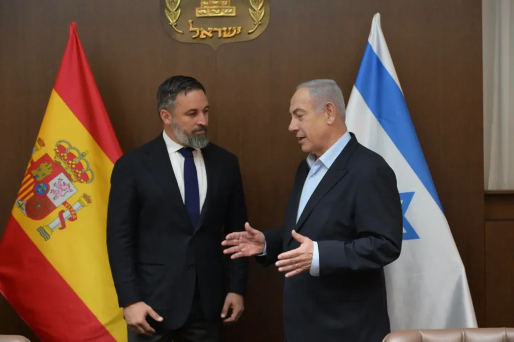 "PEDRO SÁNCHEZ NO ES ESPAÑA", LE DICE ABASCAL A NETANYAHU EN JERUSALÉN