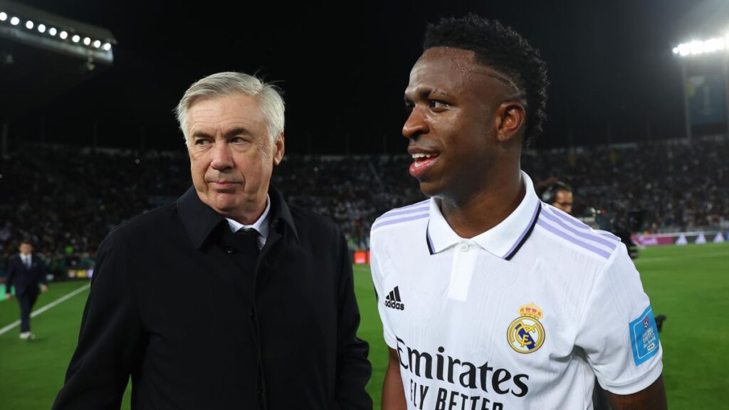 ANCELOTTI: "VINICIUS ESTÁ MUY FELIZ Y QUIERE HACER HISTORIA EN EL REAL MADRID"