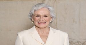 En la foto la alureada actriz estadounidense Glenn Close