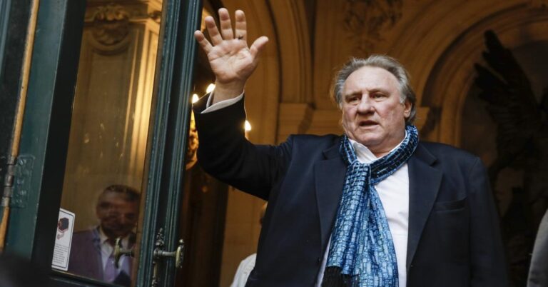 En la foto se ve al actor francés Gerard Depardieu