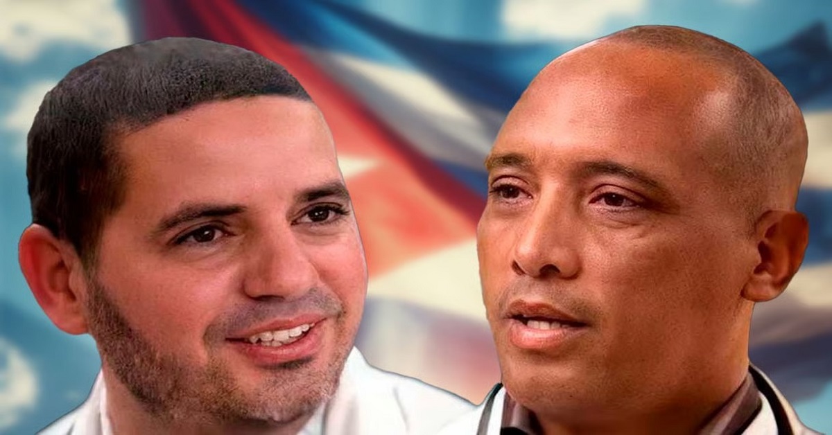 En la foto los dos médicos cubanos muertos en África y abandonados por el castrismo