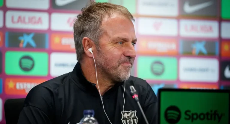 En la foto, el alemán Hansi Flick, entrenador del FC Barcelona