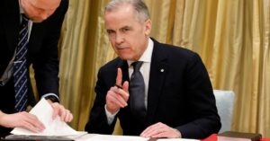 En la foto el primer ministro de Canadá, Mark Carney