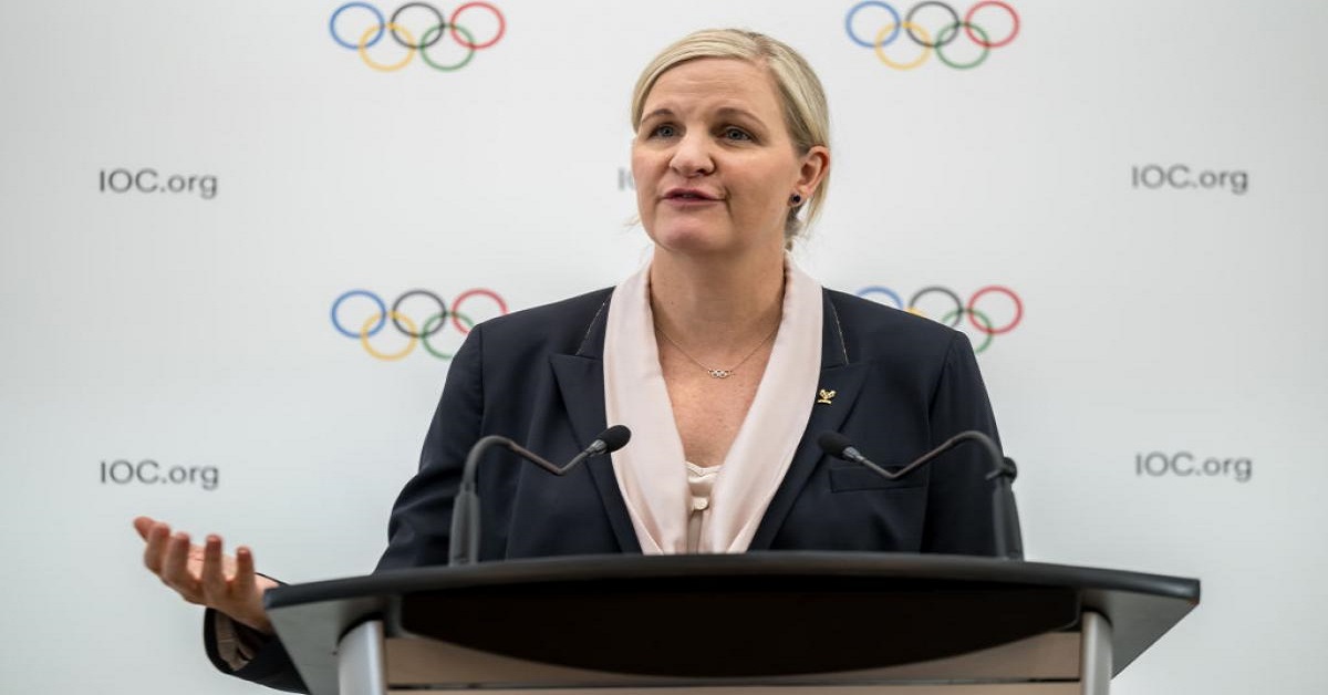 En la foto la nueva presidente del COI, Kirsty Koventy