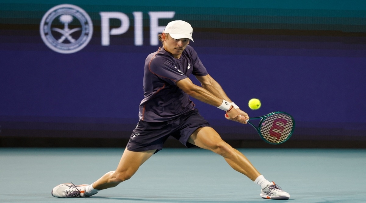 En la foto el tenista australiano Alex de Miñaur en Miami