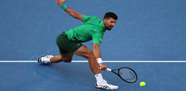 En la foto el tenista serbio Novak Djokovic