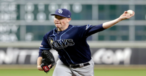 En la foto el pitcher de los Yankees de Nueva York Ryan Yarbrough