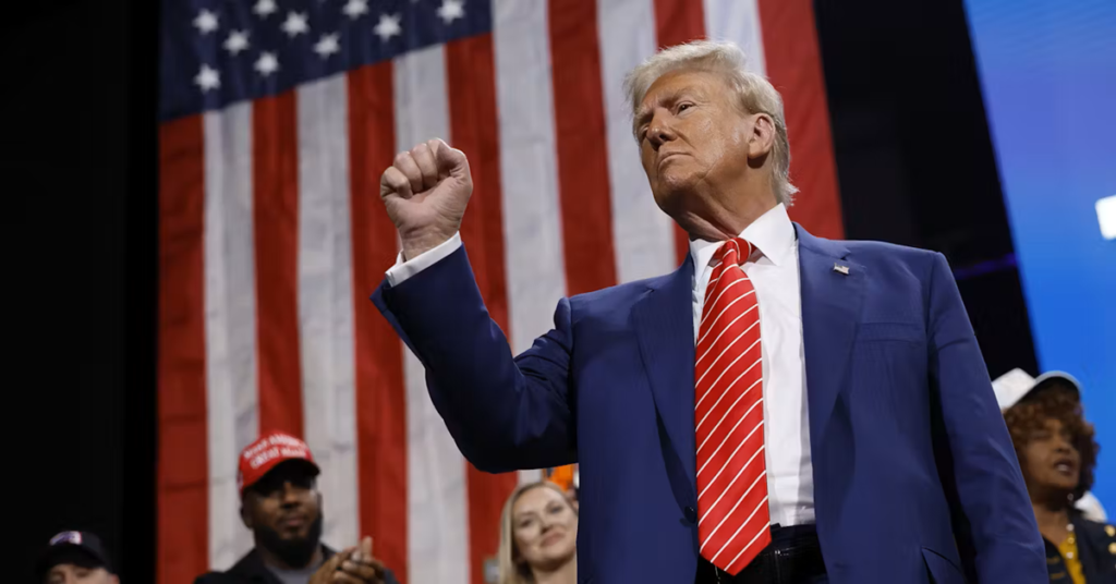 En la foto, el presidente de Estados Unidos, Donald Trump