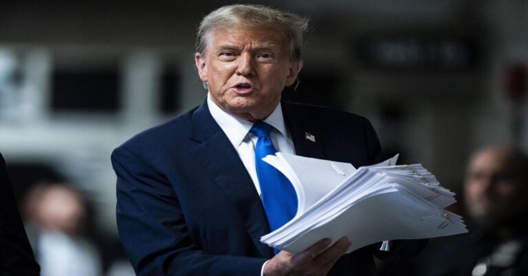 En la foto el presidente de Estados Unidos Donald Trump