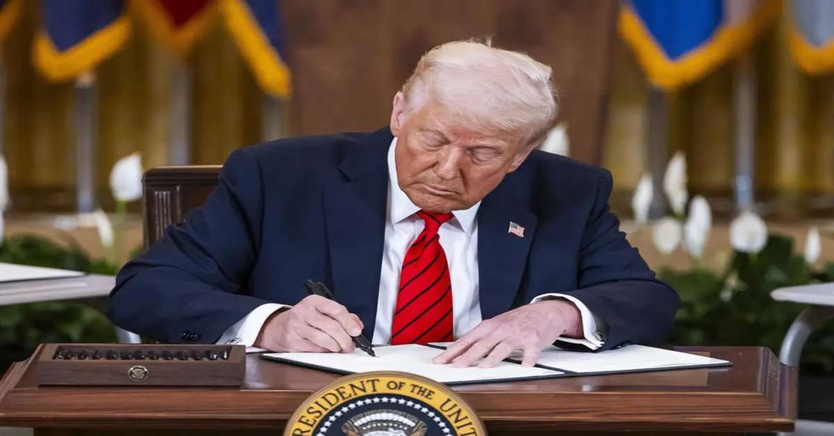 En la foto el presidente de Estados Unidos, Donald Trump