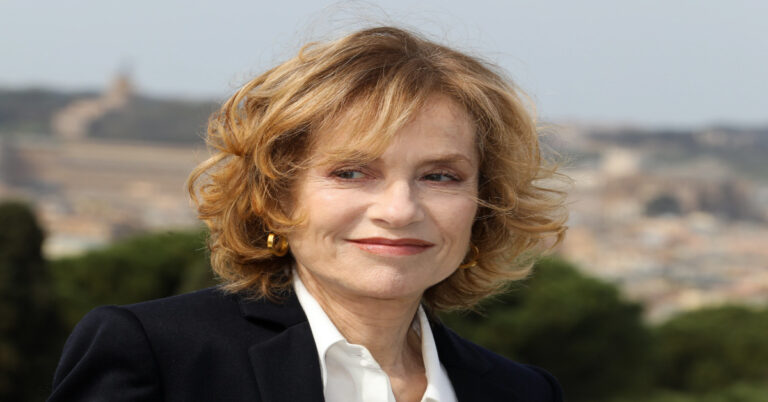 En la foto se ve a la actriz francesa Isabelle Huppert