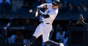 En la foto, el catcher de los Yankees Anthony Wells