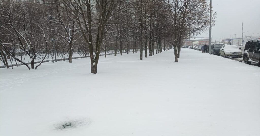 INTENSAS NEVADAS EN MOSCÚ EN EL RETORNO DEL INVIERNO 5 En la foto, nevadas en Moscú