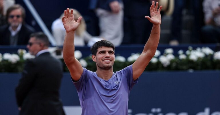 En la foto, el tenista español Carlos Alcaraz