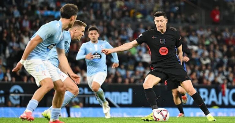 En la foto, un momento del partido entre el Barcelona y el Celta de Vigo de la primera ronda