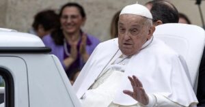 En la foto, el papa Francisco en su última presentación pública