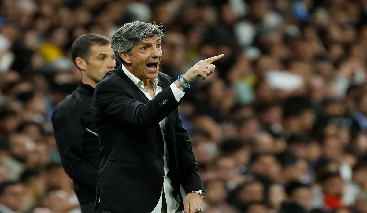 En la foto, el entrenador de la Real Sociedad, Imanol Alguacil