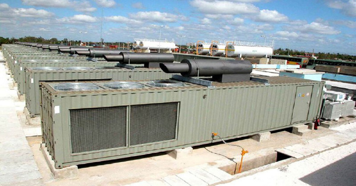 En la foto, uniades generadores instaladas por el gobierno cubano durante la llamada 'revolución 'energética'