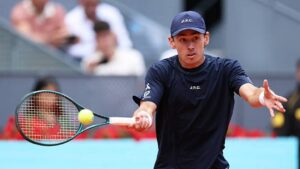 En la foto, el tenista australiano Alex de Miñaur