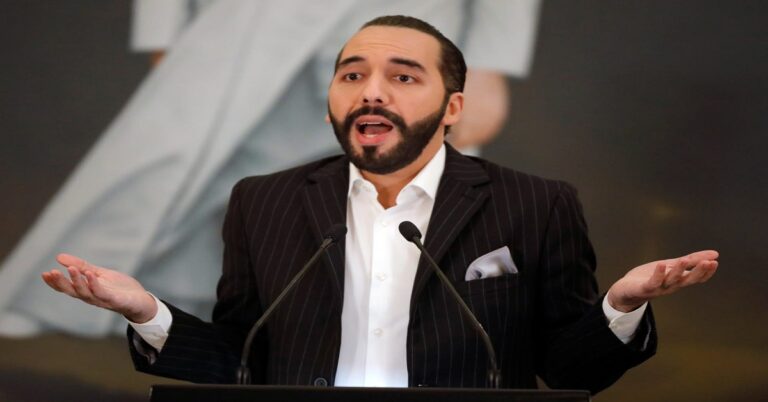 En la foto, el presidente de El Salvador, Nayib Bukele