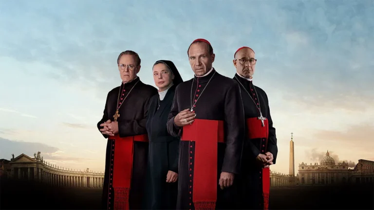 En la foto, actores de la película Cónclave