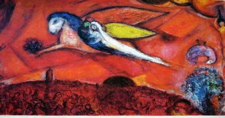 En la foto, la pintura Cantares iV de Marc Chagall