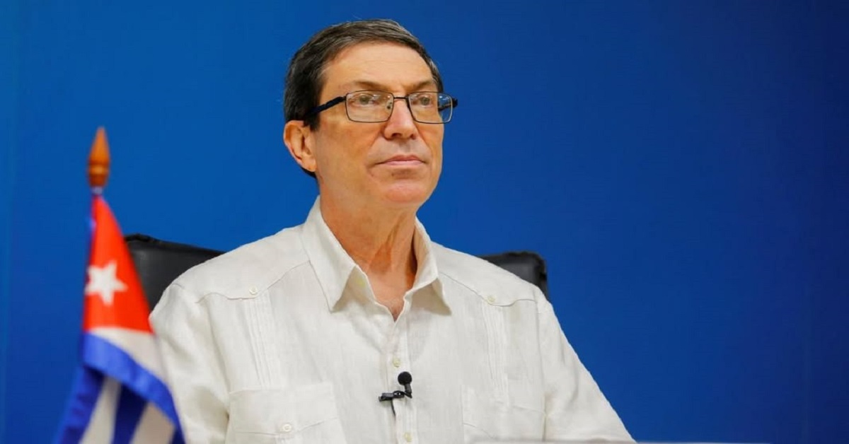 En la foto, el canciller cuban, Bruno Rodríguez Parrilla