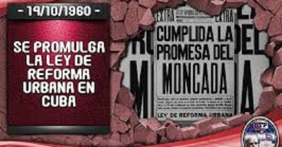 En la foto, un cartel que anuncia la Reforma urbana