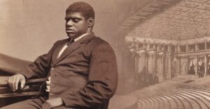 En la foto, el virtuoso músico Blind Tom