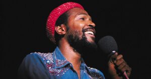 En la foto, el músico estadounidense Marvin Gaye