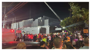 En la foto, escena de la discoteca cuyo techo se derrumbó en República Dominicana