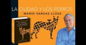 En la foto, un montaje con una foto de Mario Vargas Llosa y su novela La Ciudad y los perros
