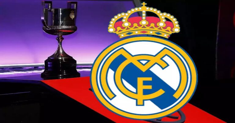 En la foto, un montaje con la copa del Rey y el escudo del Madrid