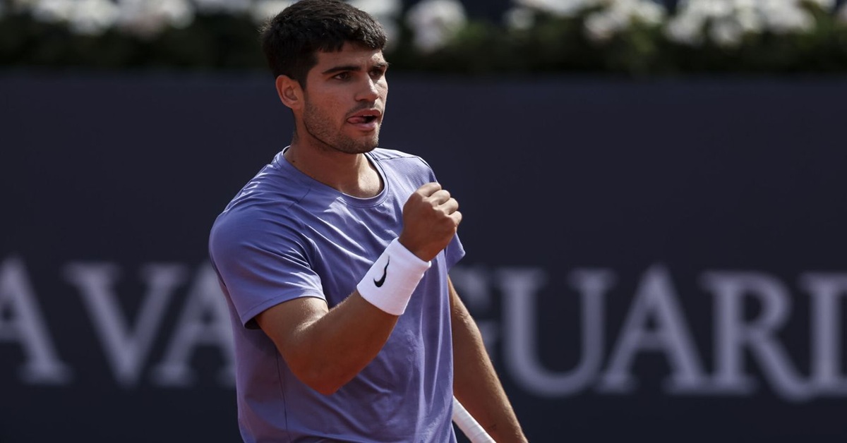 En la foto, el tenista español Carlos Alcaraz