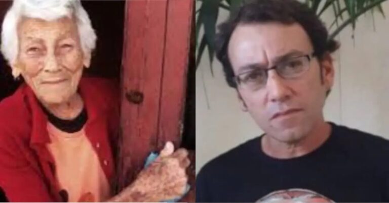 En la foto, José Gabriel Barrenechea y su madre