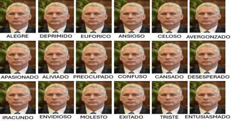 En la foto, un montaje de Díaz-Canel