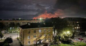 En la foto, Rusia derribe drones ucranianos