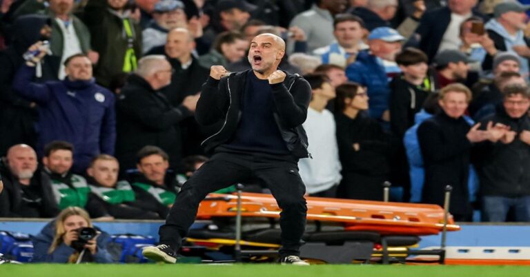 En la foto, Pep Guardiola, entrenador del Manchester City