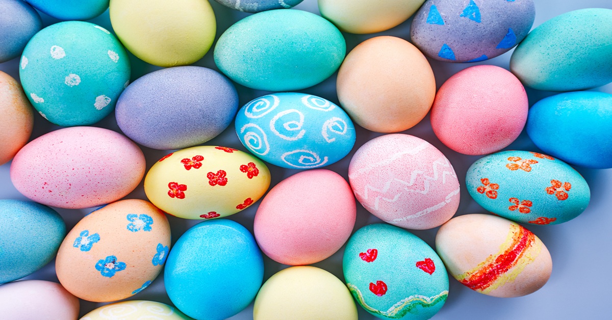 En la foto, huevos de Pascua