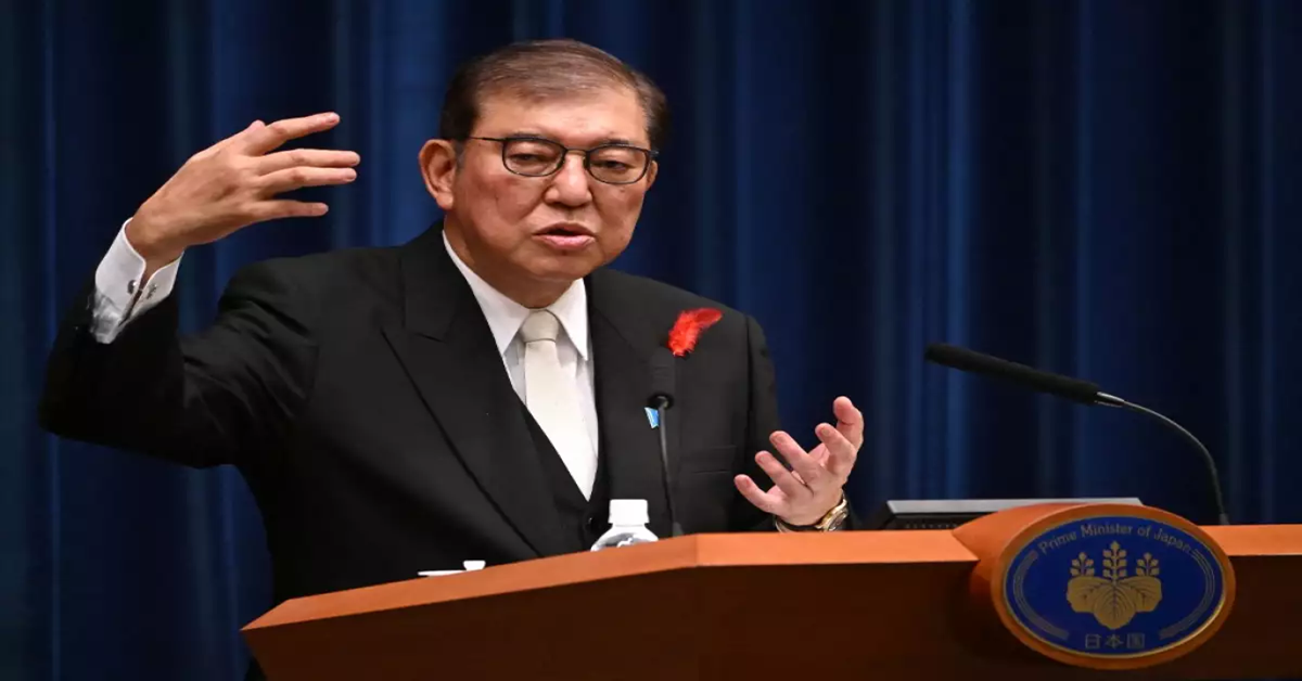 En la foto, el primer ministro japonés