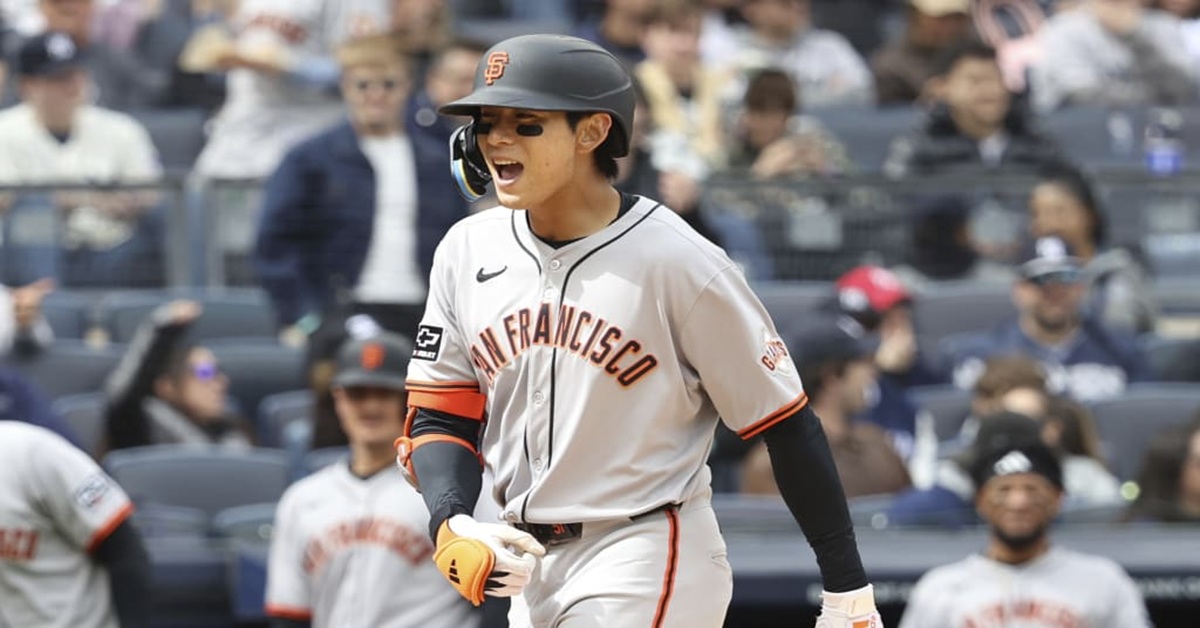 En la foto, Jung Hoo Lee tras batear jonrón ante Yankees