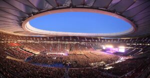 En la foto, concierto en el Metropolitano