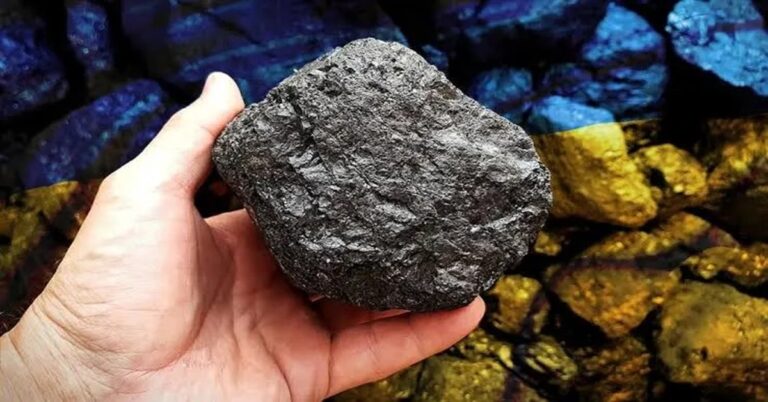 En la foto, una muestra de minerales