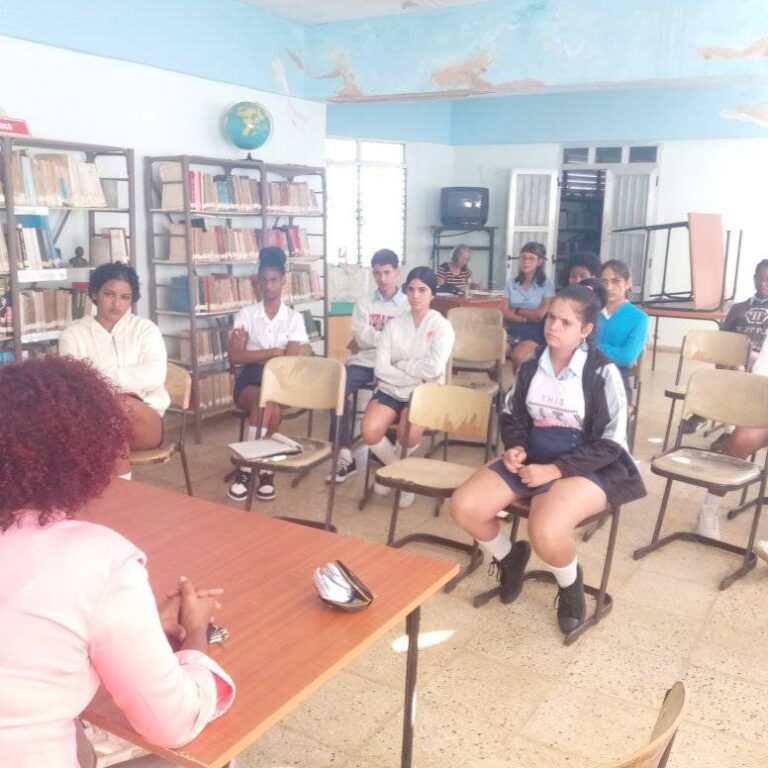 En la foto, un aula del pre Raquel Pérez