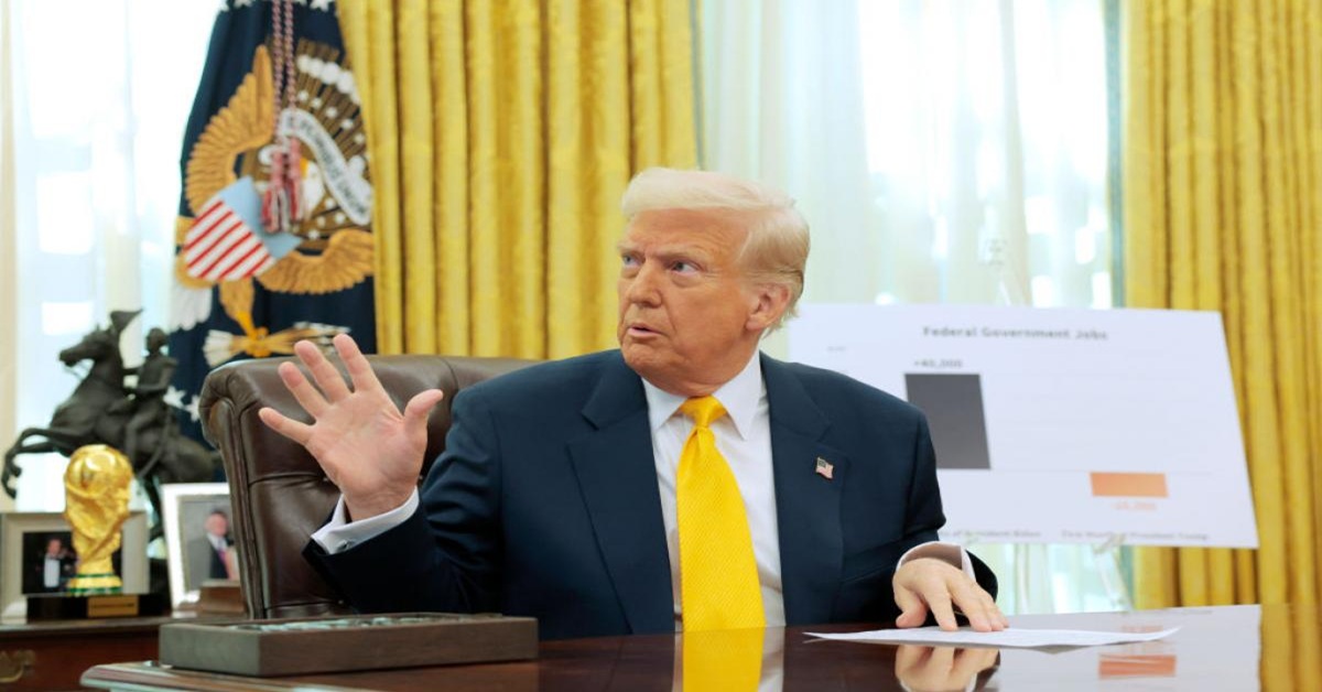 En la foto, el presidente Donald Trump