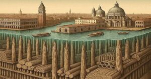 En la foto, una imagen en ChatGPT de Venecia