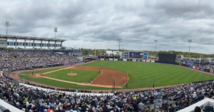 En la foto, el estadio de primavera de los Yankees, ahora oficial para Tampa Bay