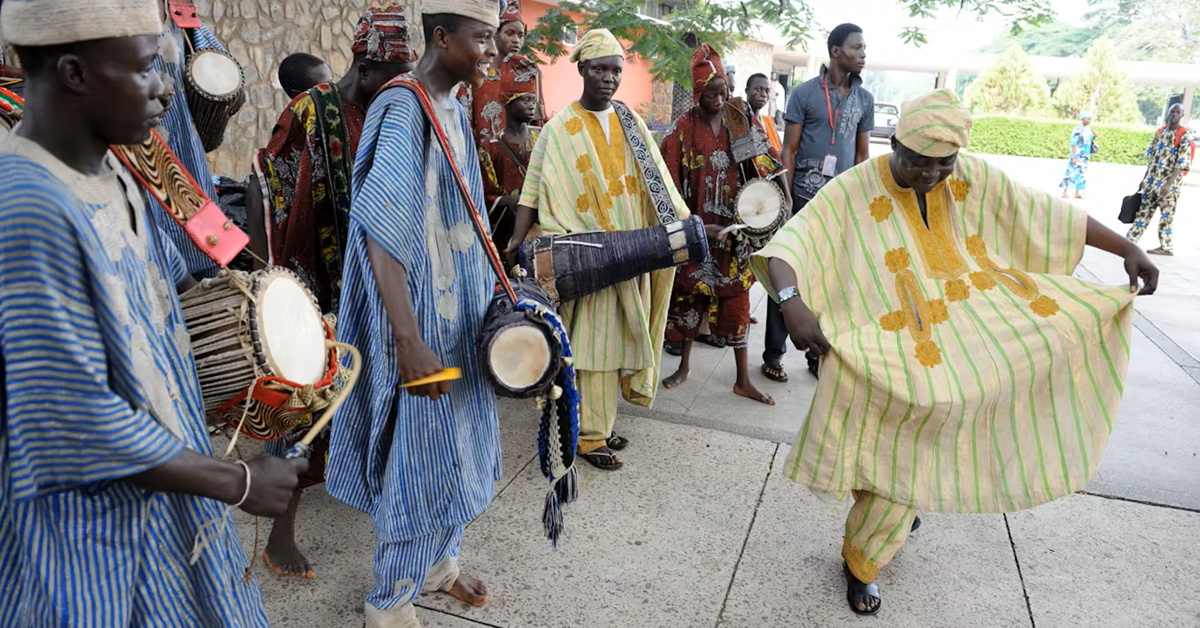 En la foto, un baile Yoruba