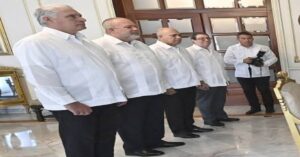 En la foto, la alta dirigencia cuba